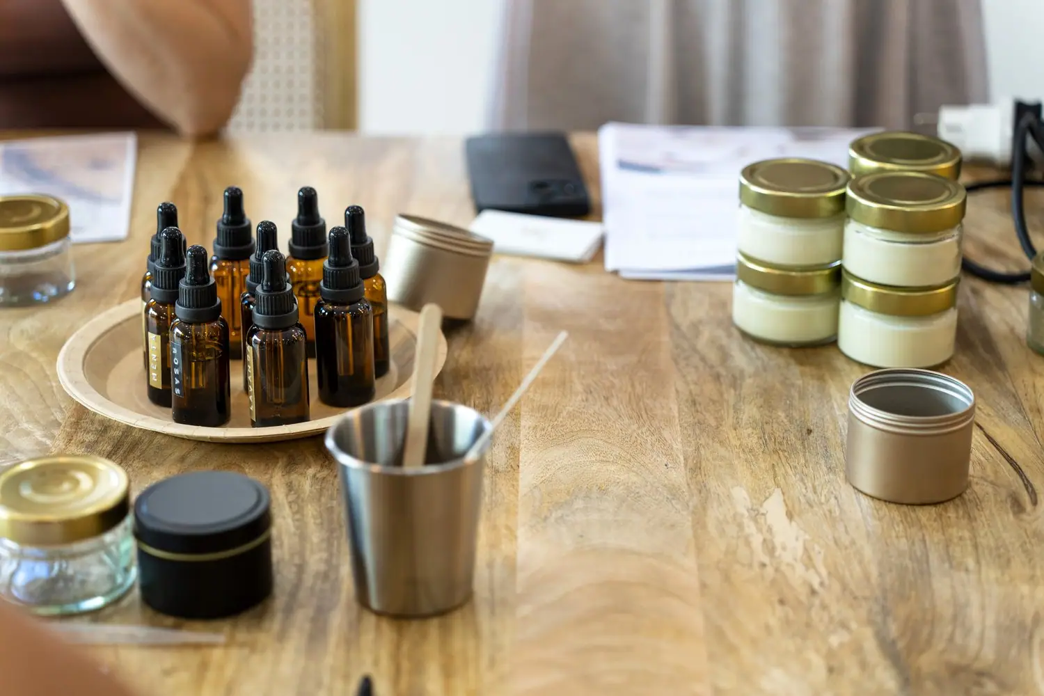 Kącik do produkcji domowych kosmetyków: naturalne laboratorium